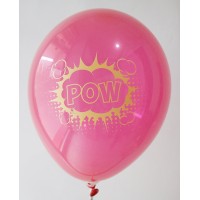 Red Pow Design Printed Balloons